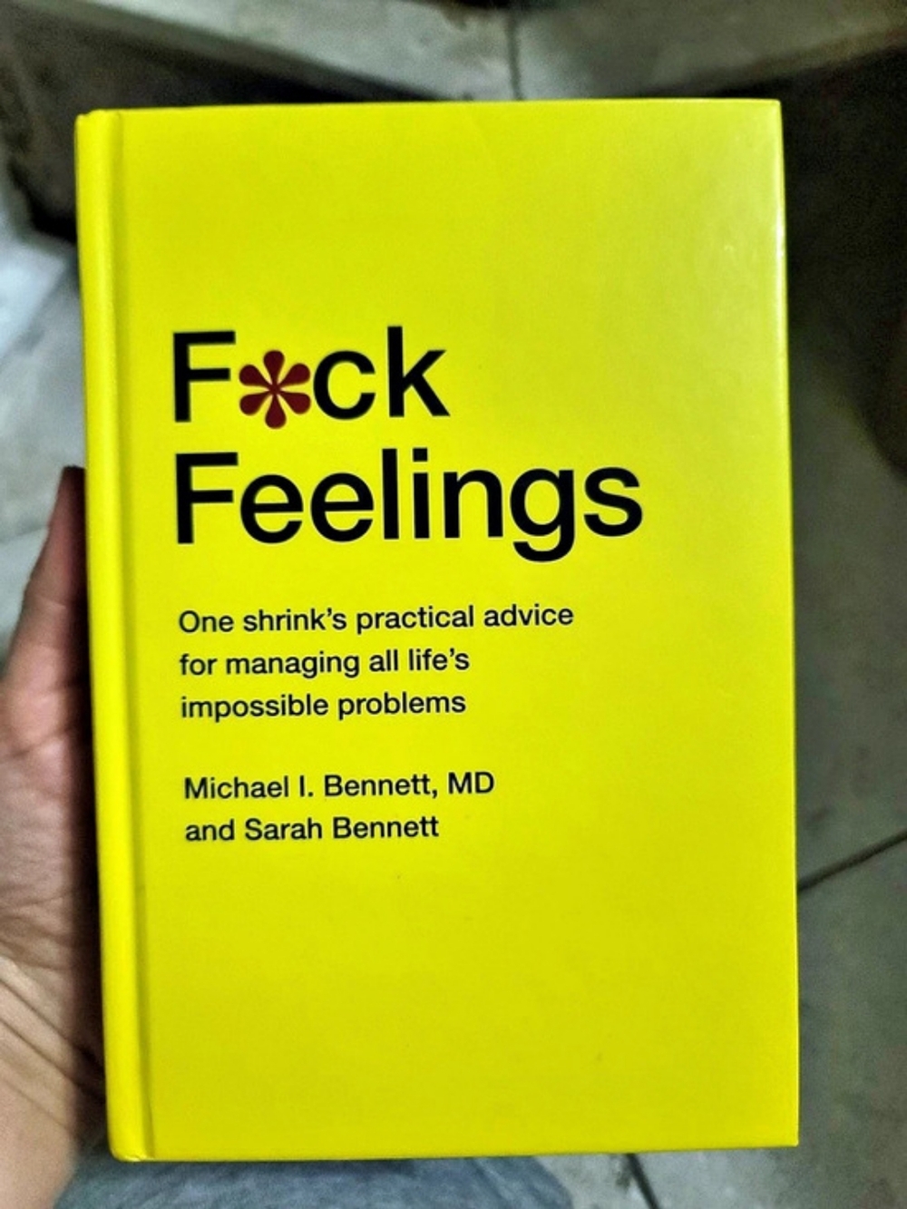 Simon & Schuster F*ck Feelings Yellow Like New